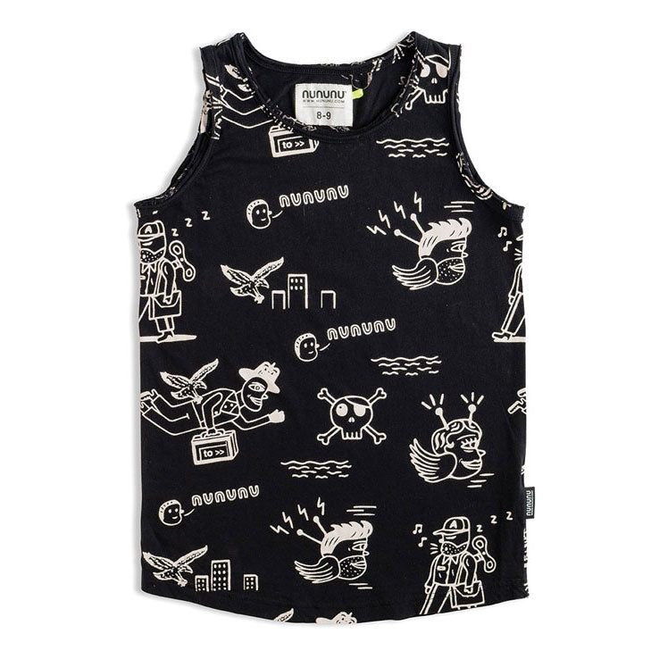 NUNUNU Black En Route Tanktop