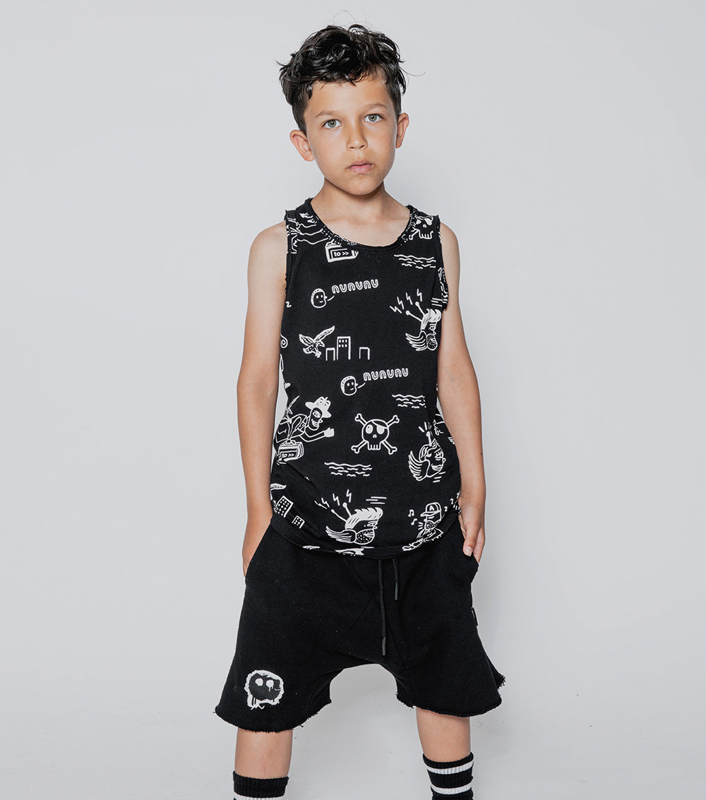NUNUNU Black En Route Tanktop