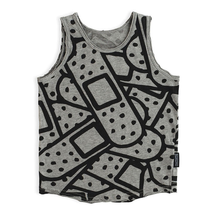 NUNUNU Heather Grey Bandaid Tank Top