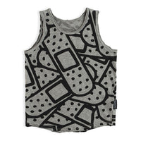 NUNUNU Heather Grey Bandaid Tank Top