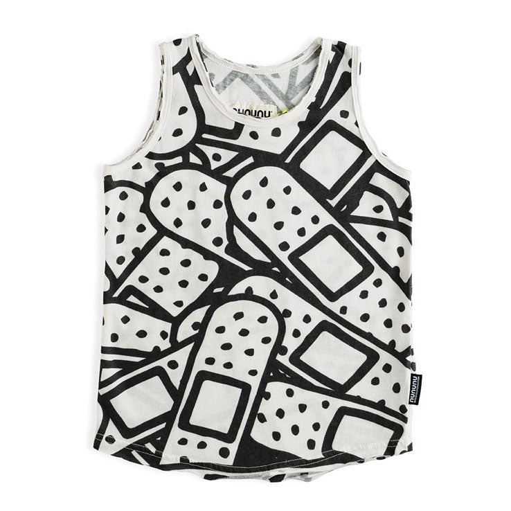 NUNUNU White Bandaid Tank Top
