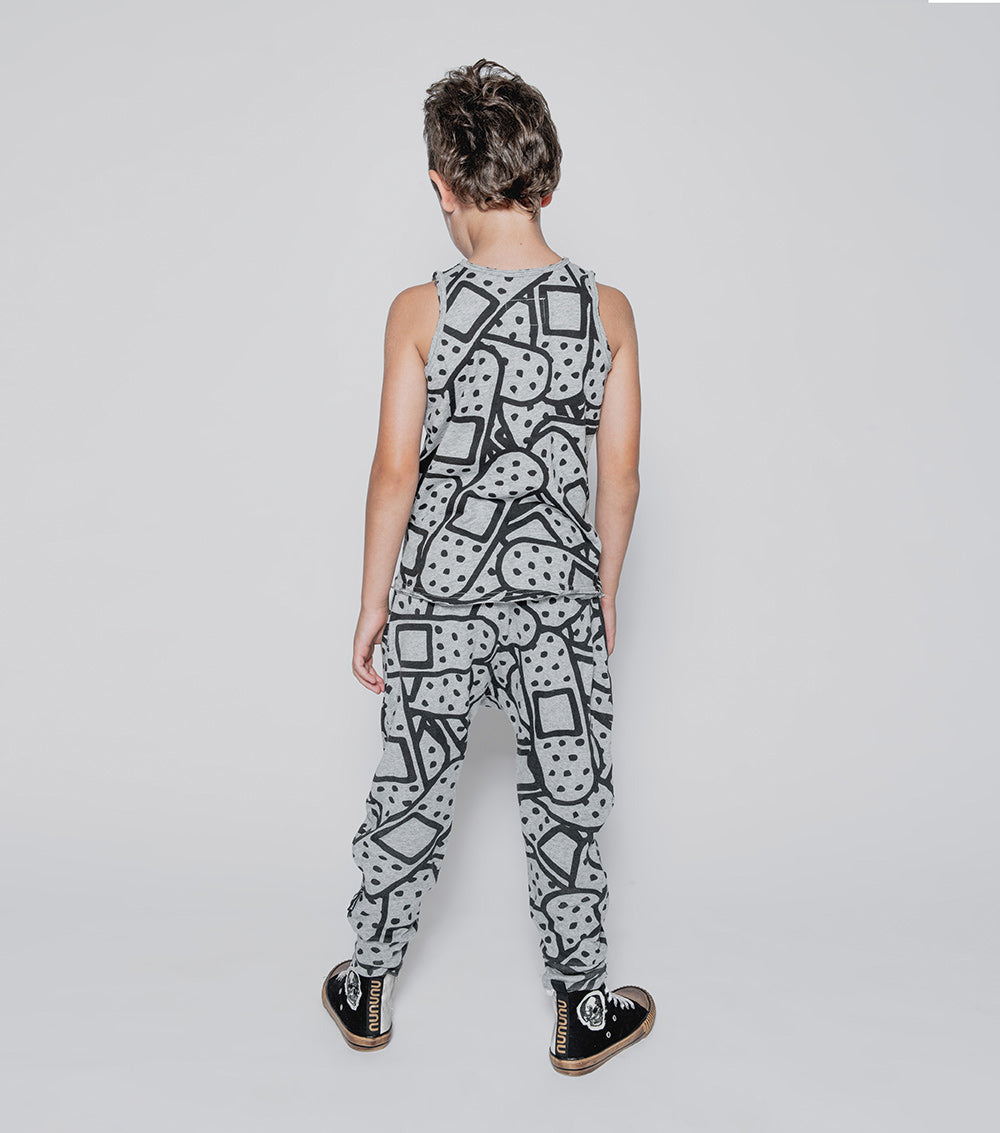 NUNUNU Heather Grey Bandaid Tank Top