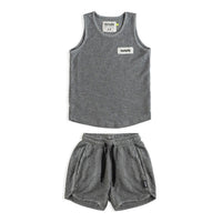 NUNUNU Dusty Hthr Grey Gym Set