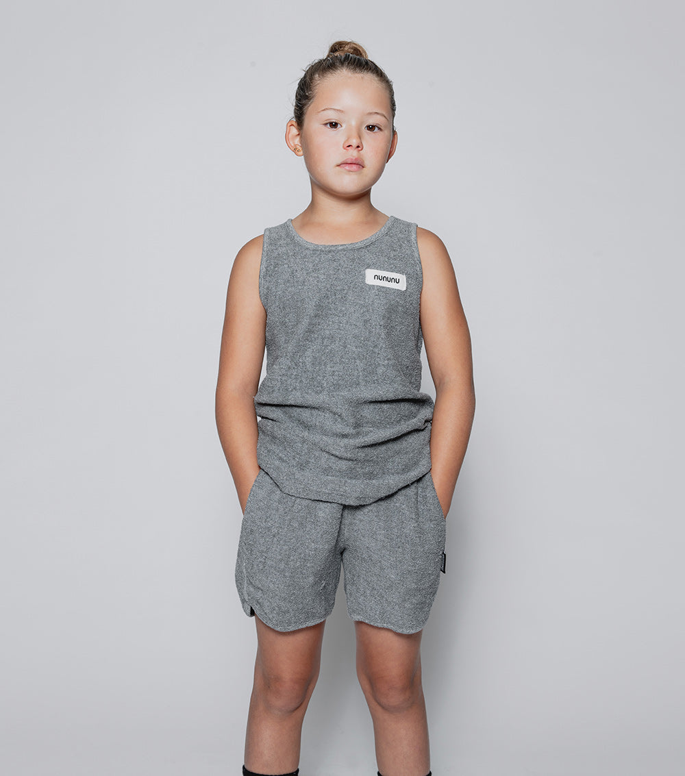 NUNUNU Dusty Hthr Grey Gym Set