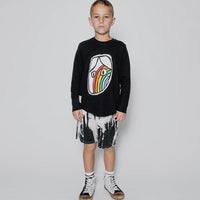 NUNUNU Black Rainbow Dude Patch Shirt