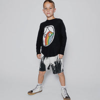 NUNUNU Black Rainbow Dude Patch Shirt
