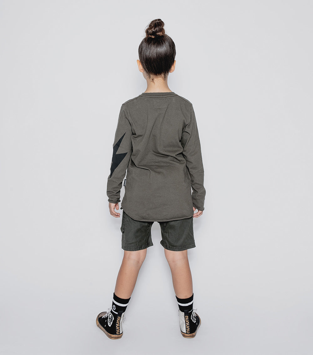 NUNUNU Olive Bolt Shirt