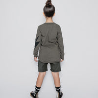 NUNUNU Olive Bolt Shirt