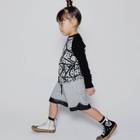 NUNUNU Heather Grey Bandaid Baseball Shirt