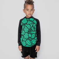 NUNUNU Green Bandaid Baseball Shirt