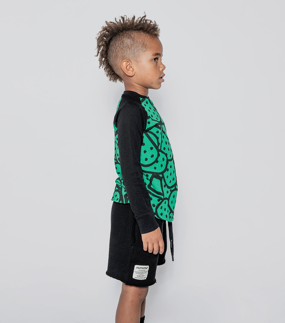 NUNUNU Green Bandaid Baseball Shirt