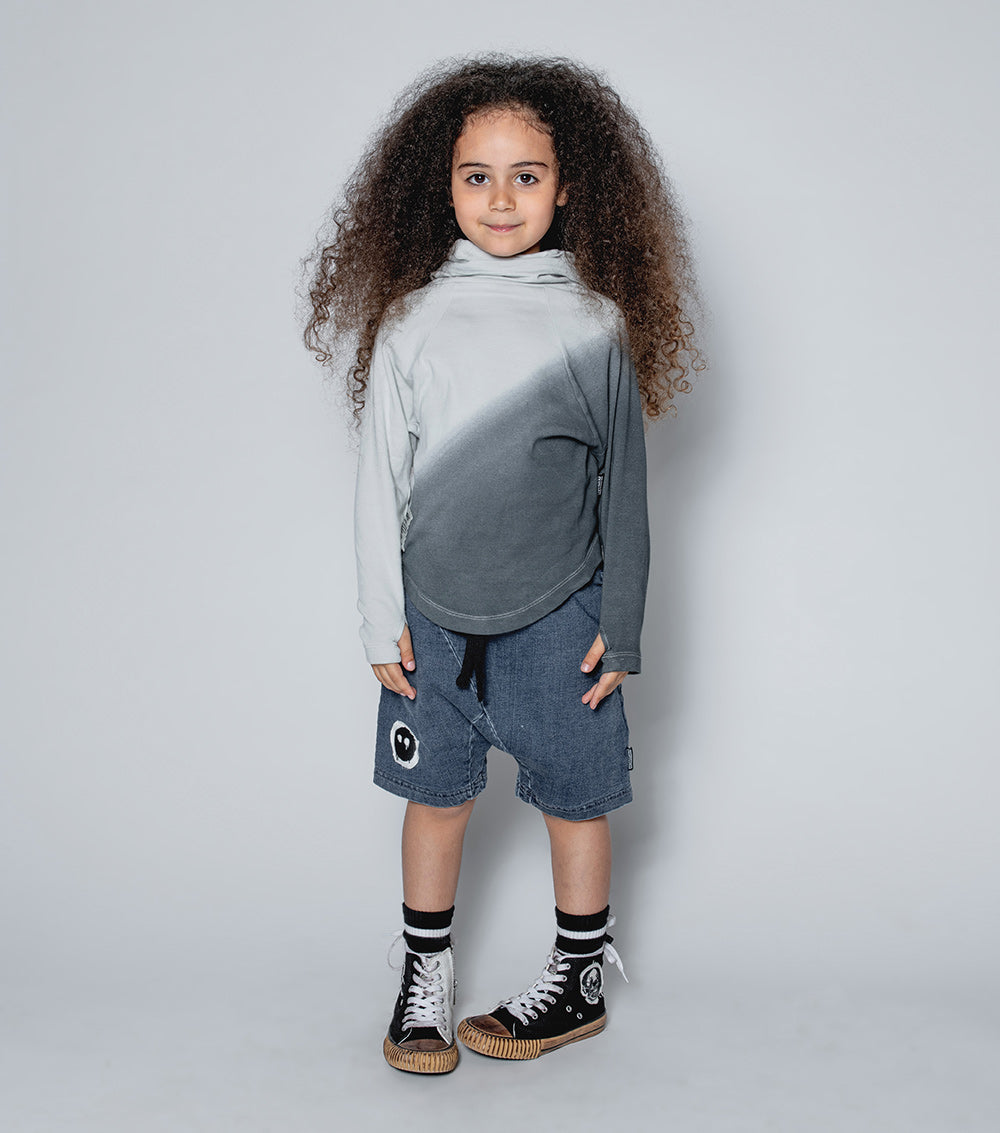 NUNUNU Icegrey/Dyegrey Gradient Ninja Shirt