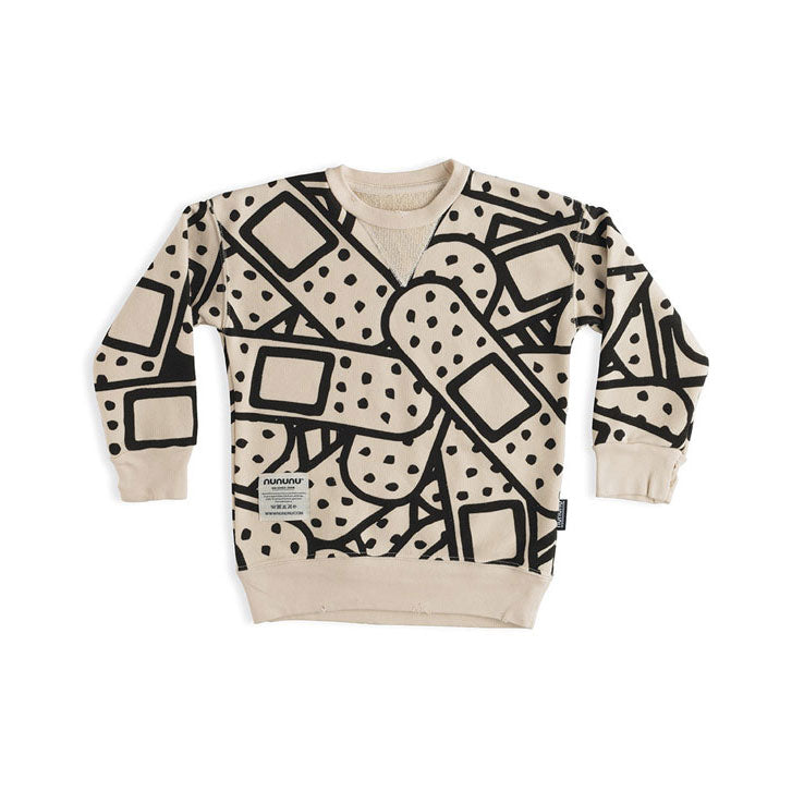 NUNUNU Natural Bandaid Sweatshirt