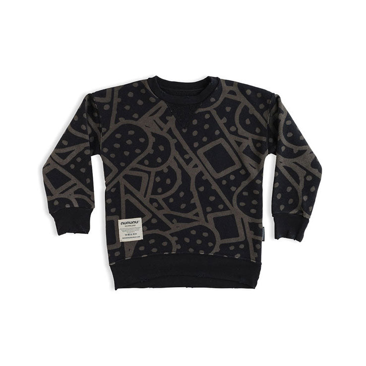 NUNUNU Black Bandaid Sweatshirt