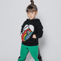 NUNUNU Black Rainbow Dude Patch Hoodie