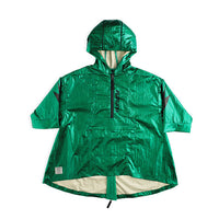 NUNUNU Moss Green Nylon Rain Poncho [Shiney]