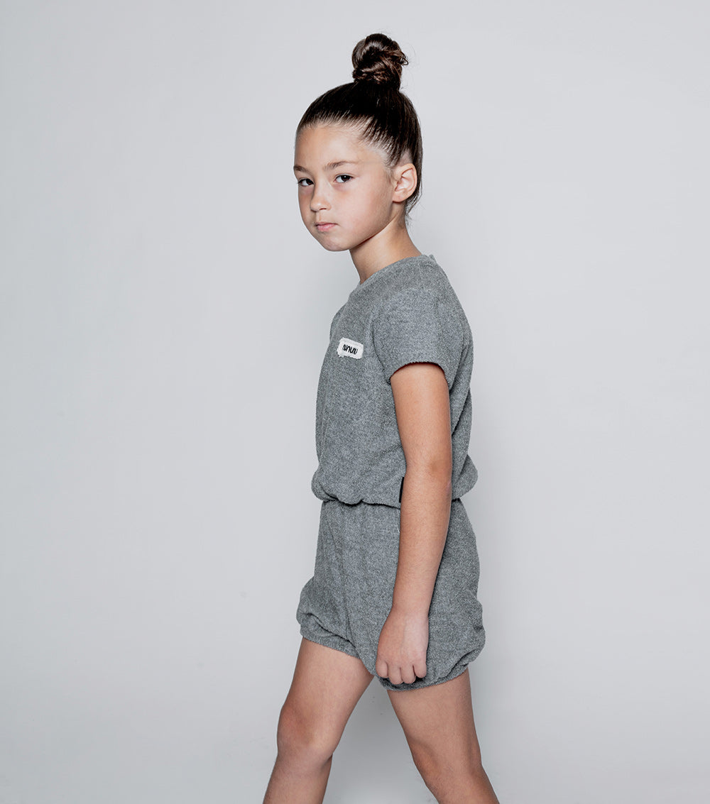 NUNUNU Dusty Hthr Grey Cuddle Yoga Overall
