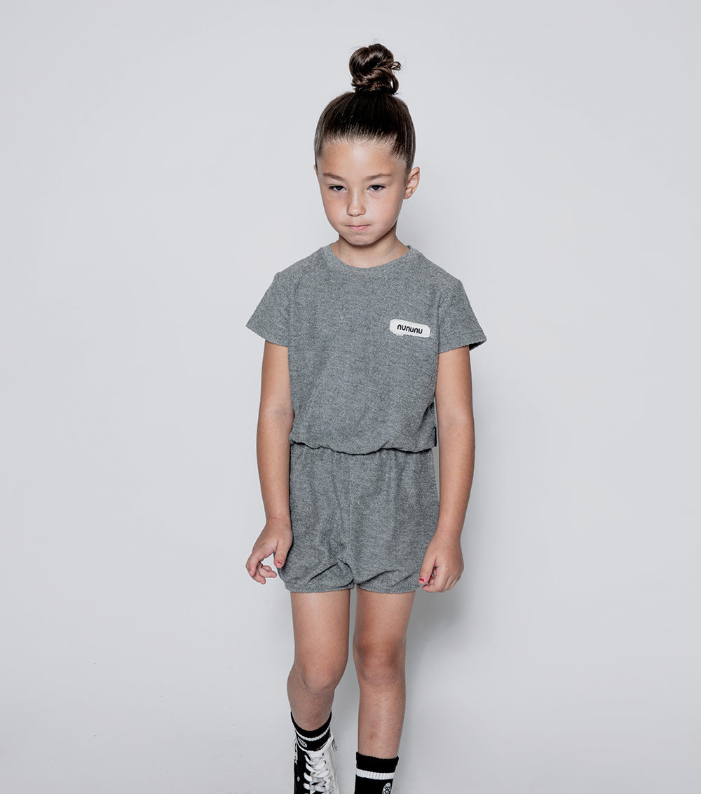 NUNUNU Dusty Hthr Grey Cuddle Yoga Overall