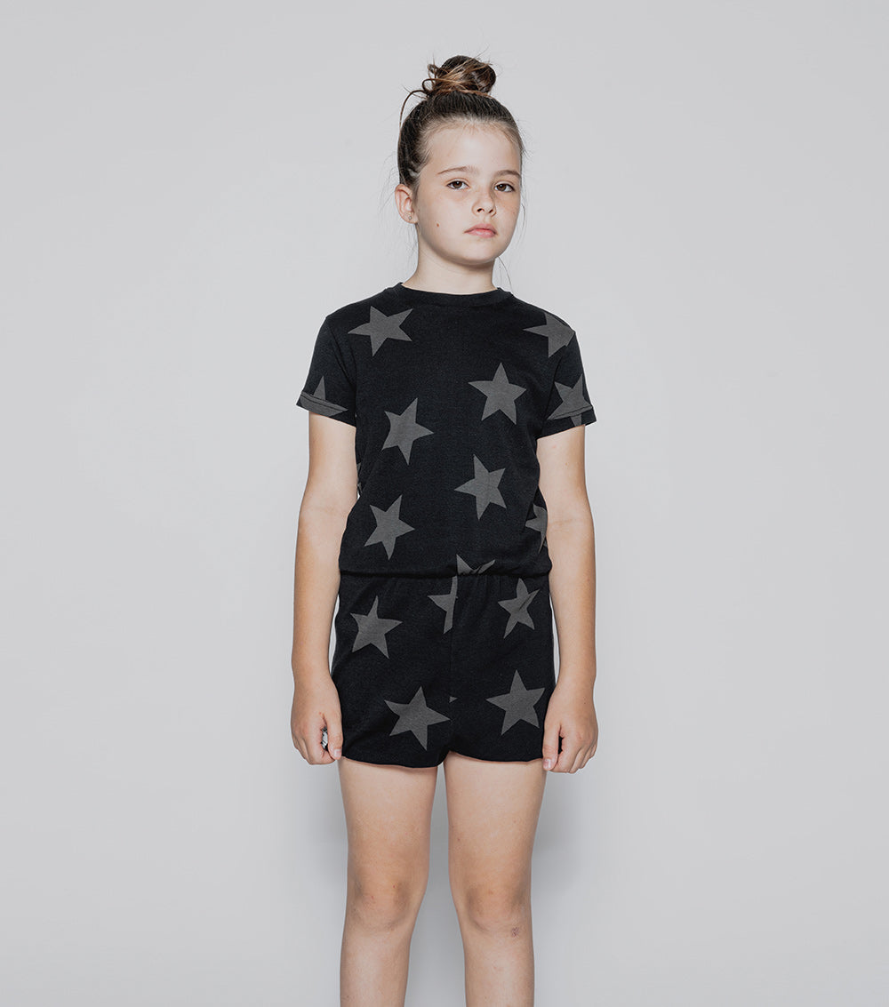 NUNUNU Black Star Yoga Overall
