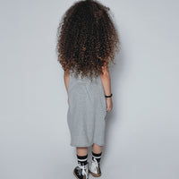 NUNUNU Heather Grey Bolt Patch Tank Dress