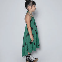 NUNUNU Moss Green Star Collar Dress