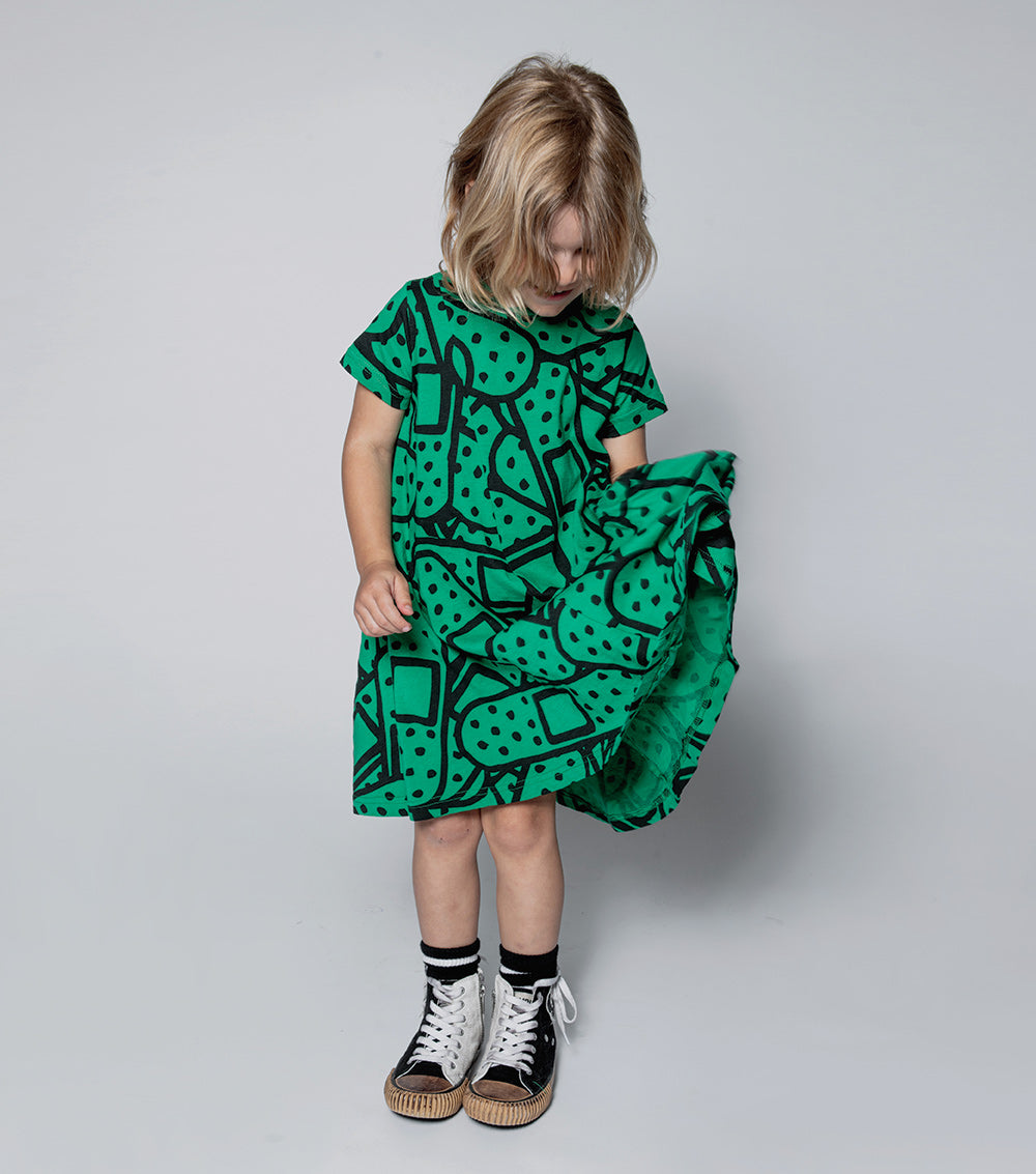 NUNUNU Moss Green 360 Bandaid Dress