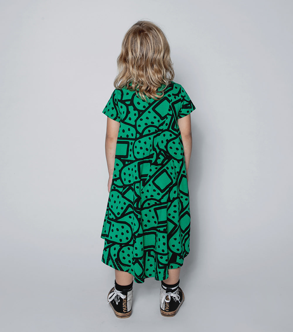 NUNUNU Moss Green 360 Bandaid Dress