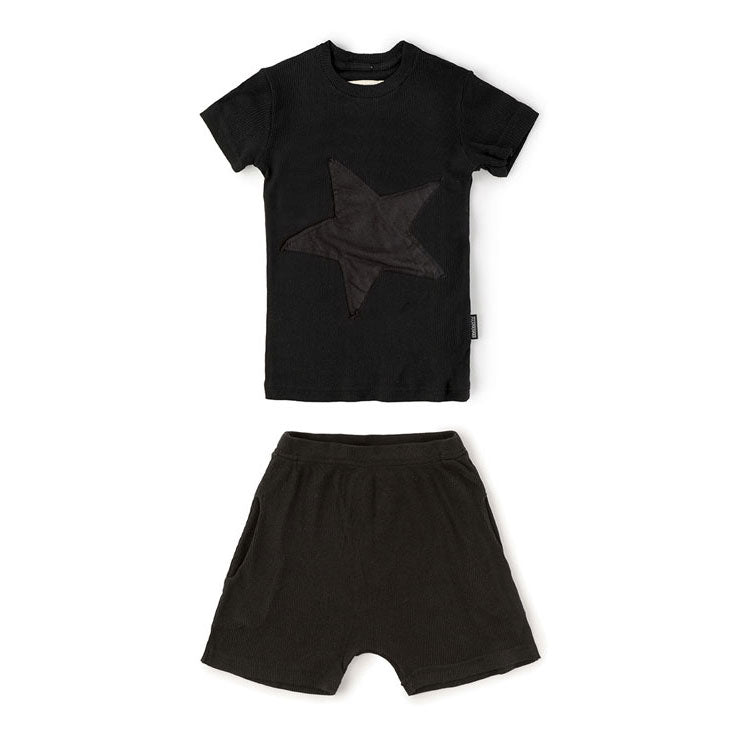 NUNUNU Black Star Patch Loungewear