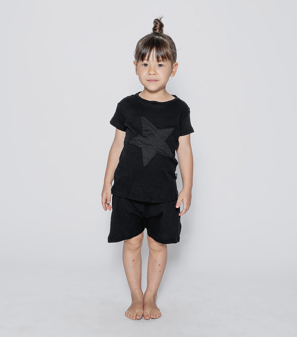 NUNUNU Black Star Patch Loungewear