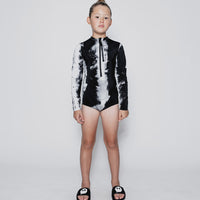 NUNUNU Tie Dye Long Sleeved Tie Dye Swimsuit