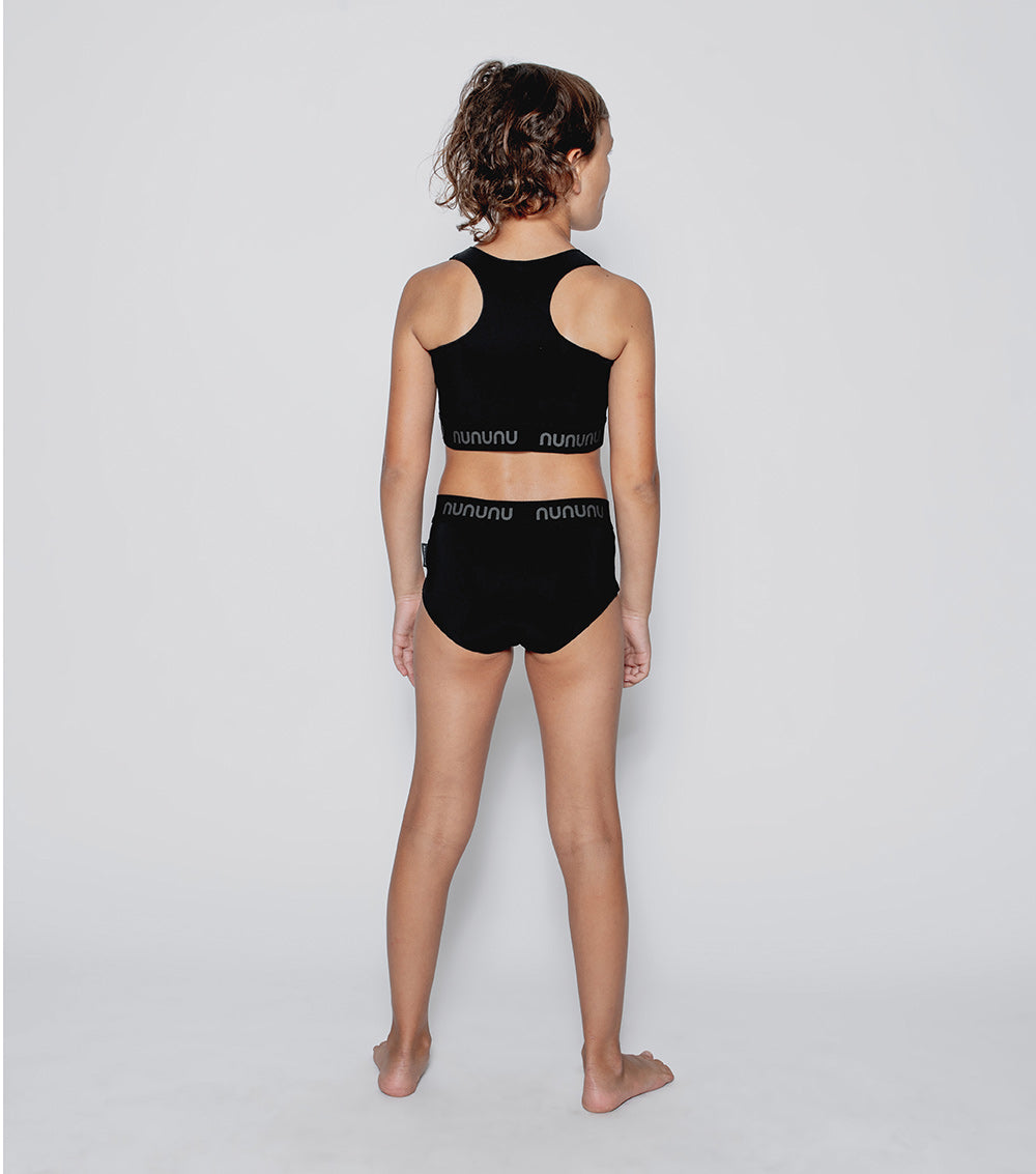 NUNUNU Black Sporty Bikini