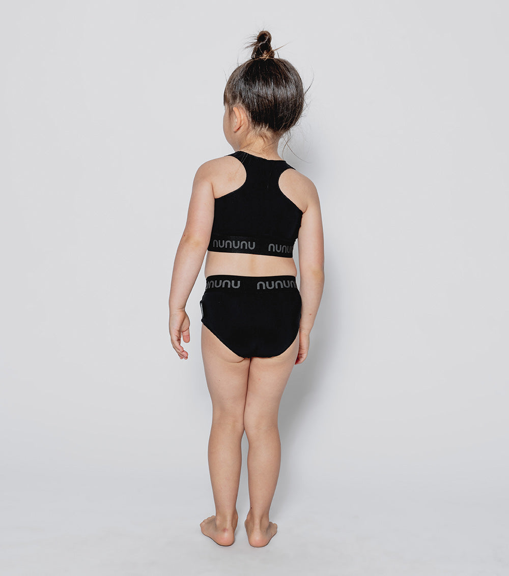 NUNUNU Black Sporty Bikini