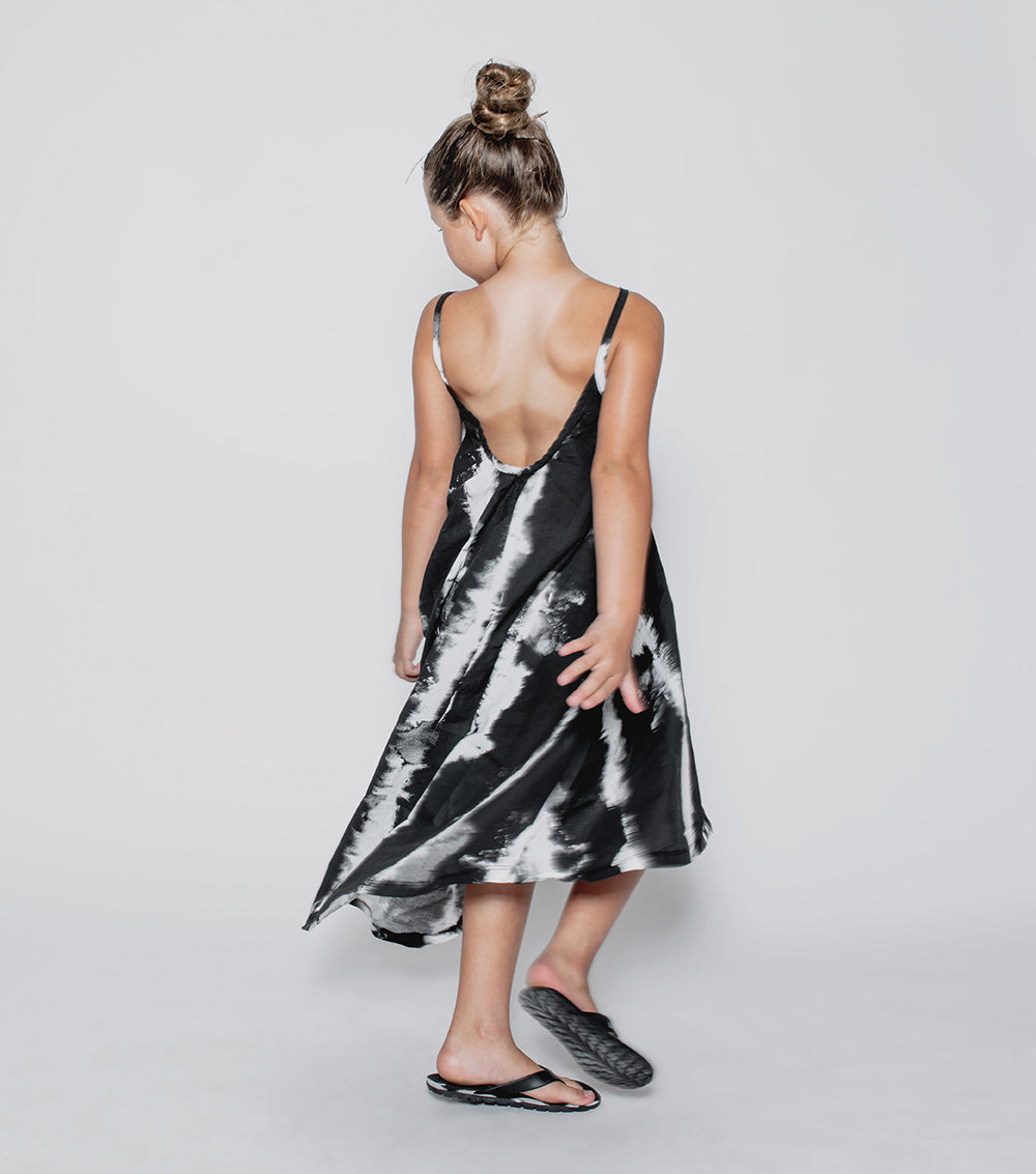 NUNUNU Tie Dye Tye Dye Sun Dress