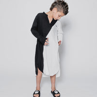 NUNUNU Black/White Duo Kaftan