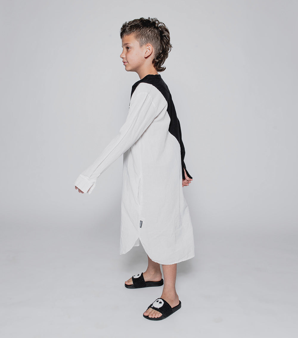 NUNUNU Black/White Duo Kaftan