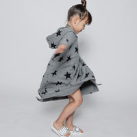 NUNUNU Dusty Hthr Grey Star Beach Cover