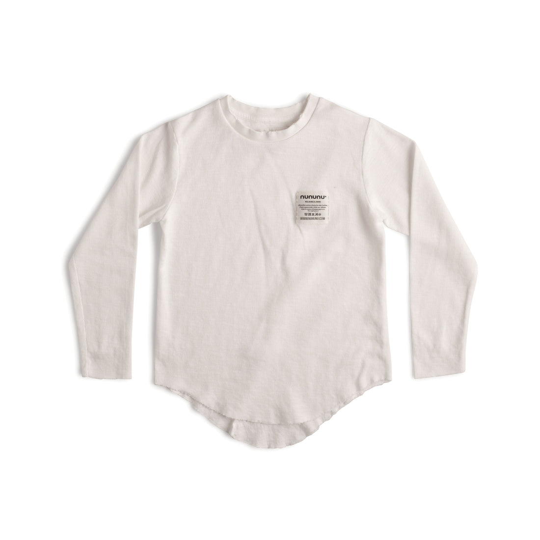 NUNUNU White Basic Layer Shirt