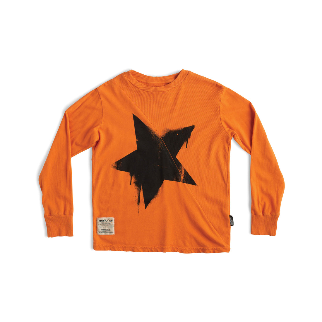 NUNUNU Orange Falling Star Mix Shirt