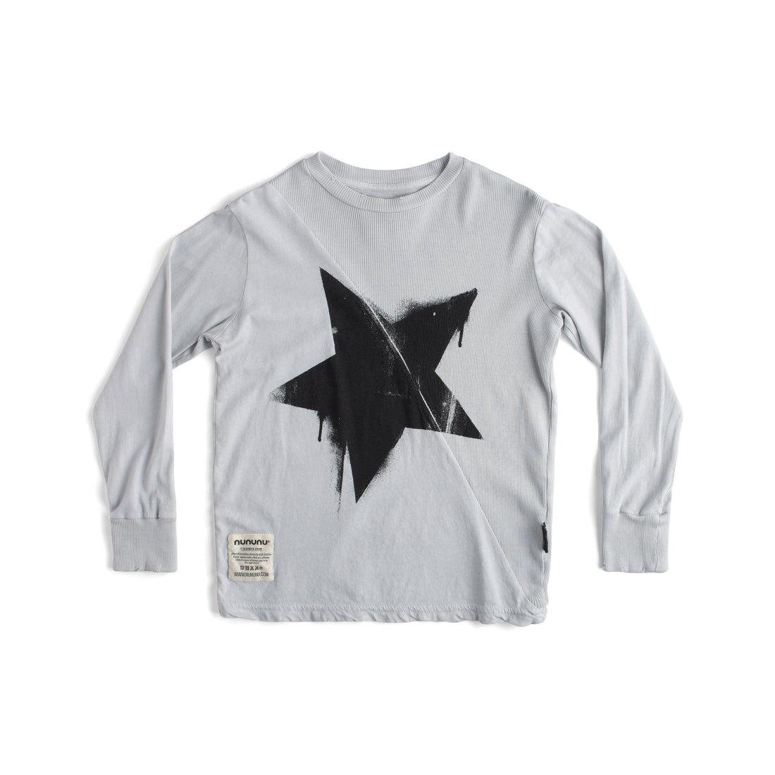 NUNUNU Ice Grey Falling Star Mix Shirt
