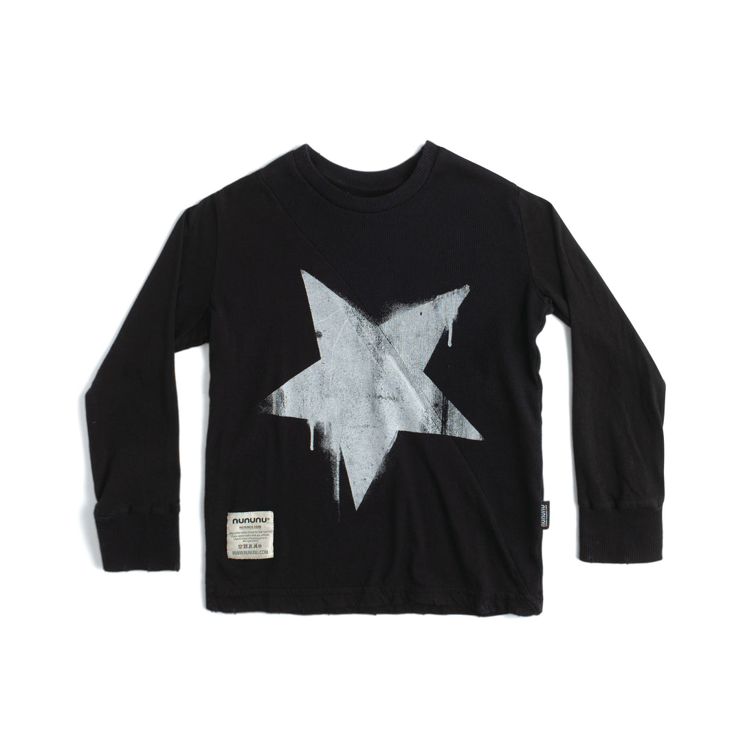 NUNUNU Black Falling Star Mix Shirt