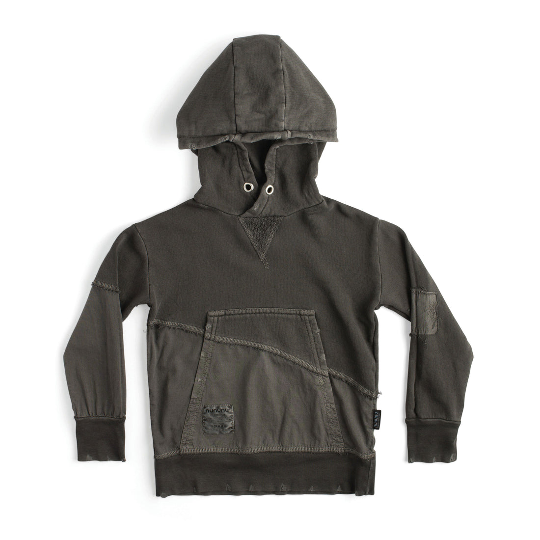 NUNUNU Dyed Graphite Hybrid Hoodie
