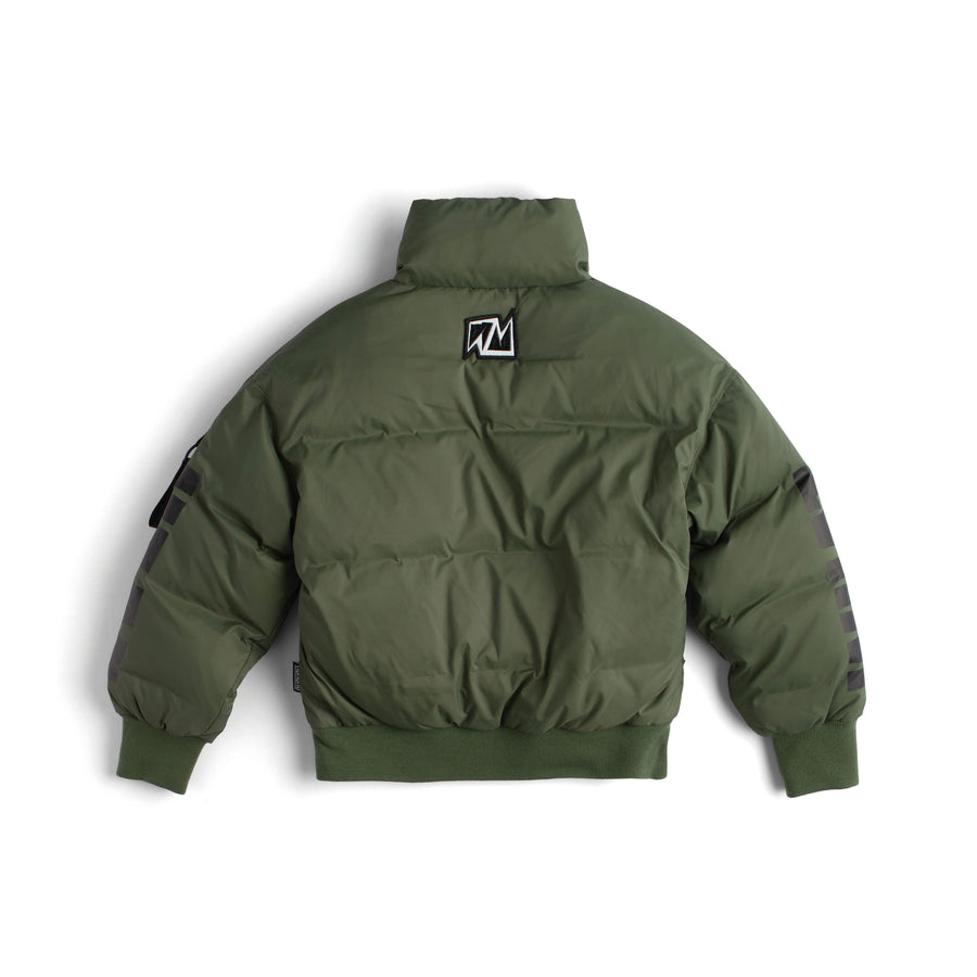 NUNUNU Olive Military Down Jacket