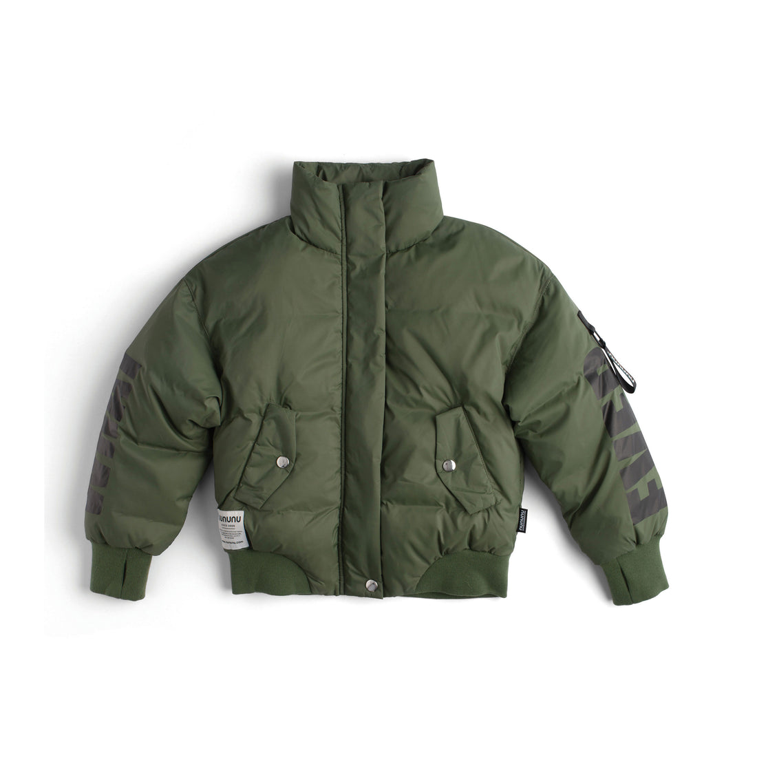NUNUNU Olive Military Down Jacket