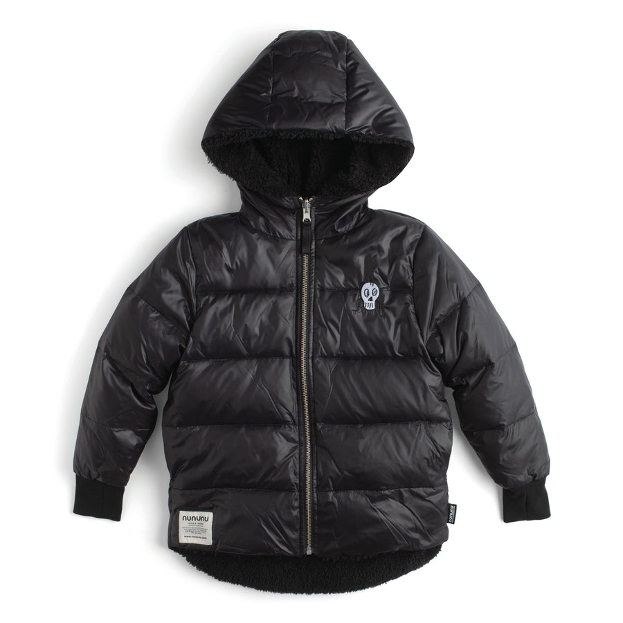 NUNUNU Black Reversable Sherpa Down Jacket