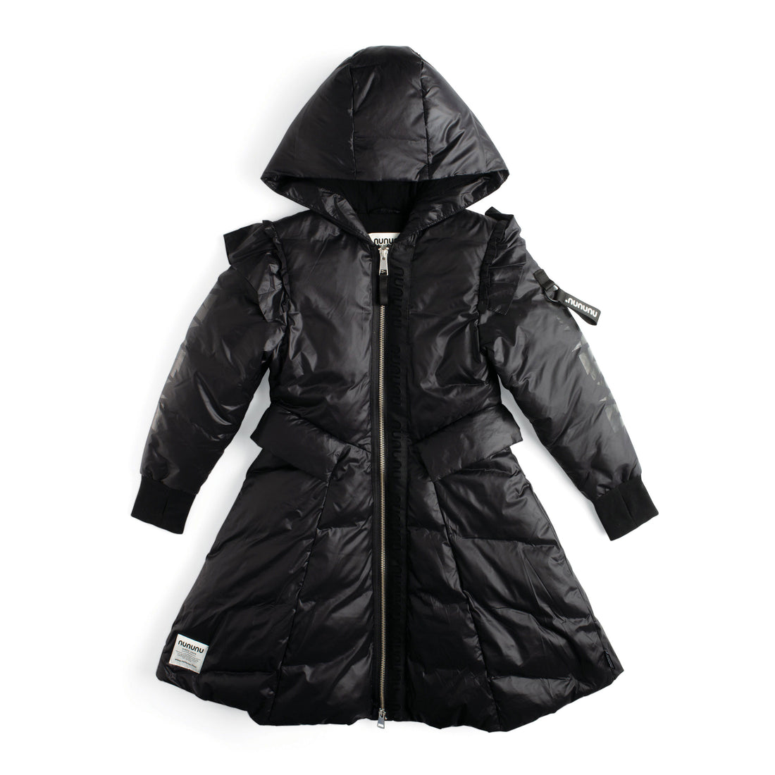 NUNUNU Black Fancy Dance Down Coat