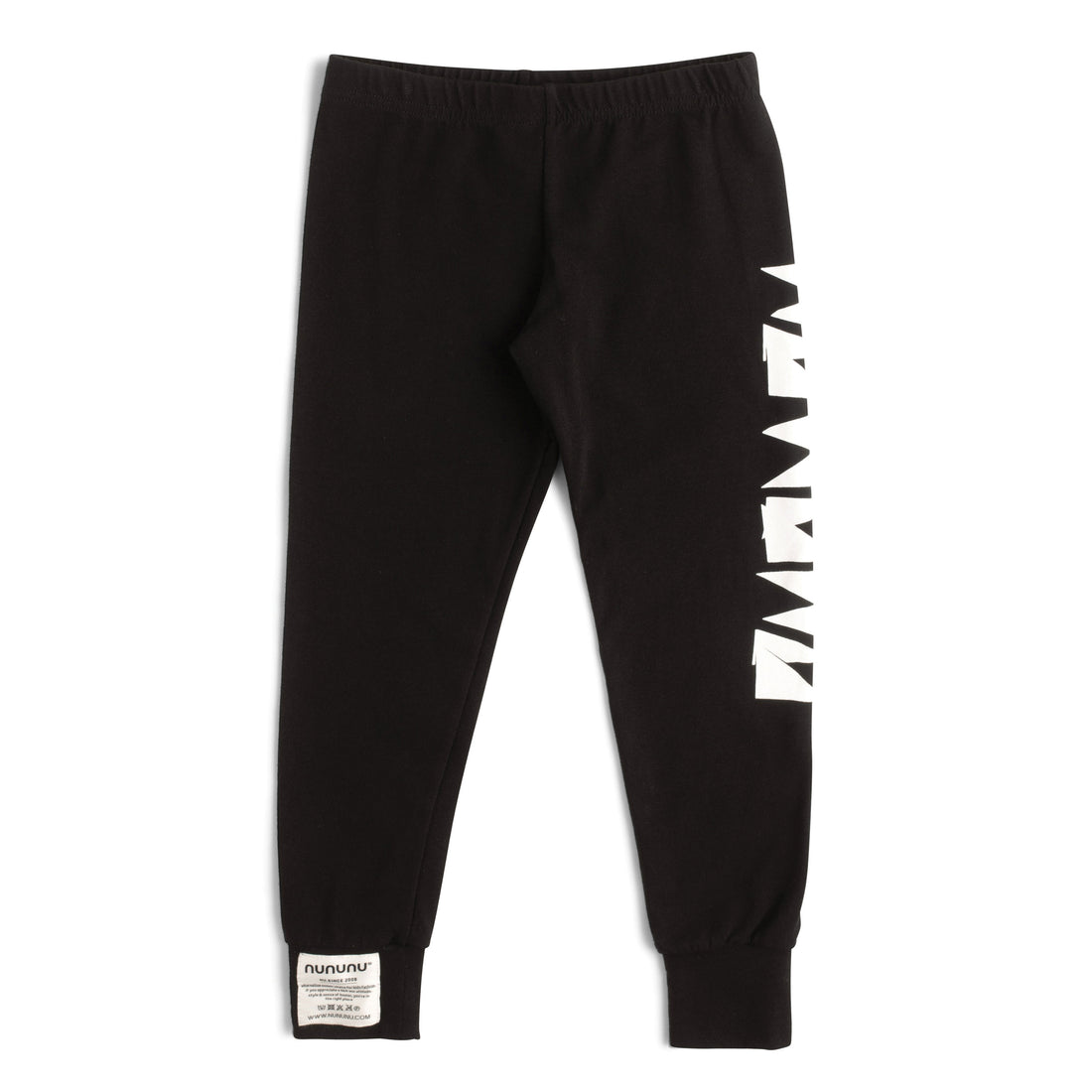 NUNUNU Black Logo Leggings