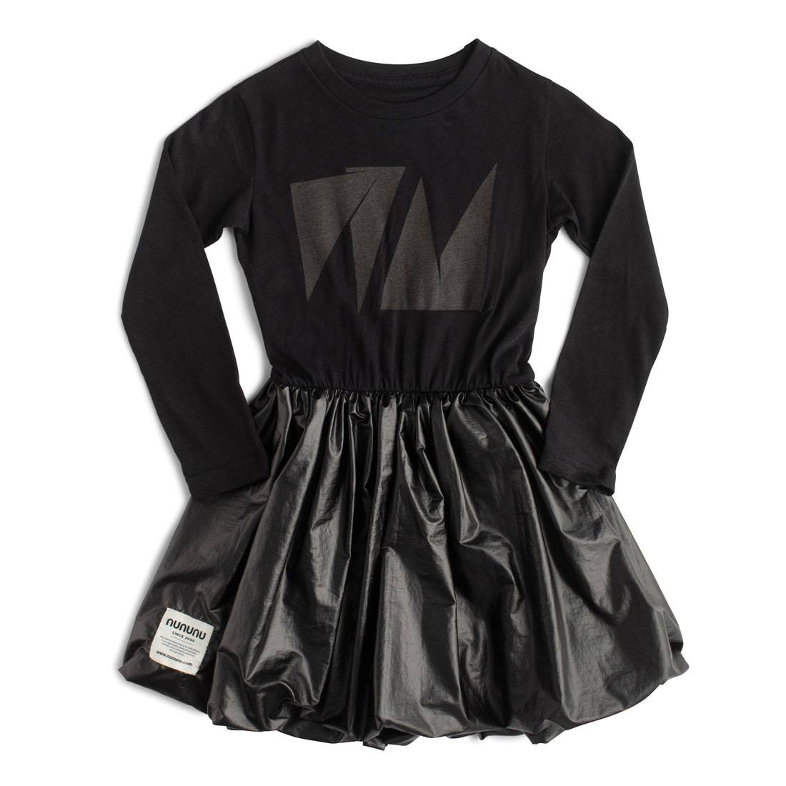 NUNUNU Black Party Dress
