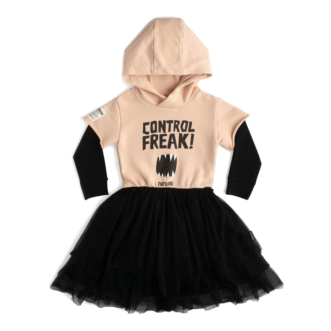 NUNUNU Nude/Black Rockstar Dress