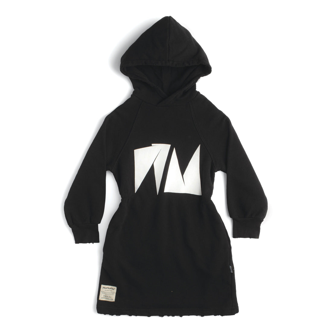 NUNUNU Black Nu Hooded Dress