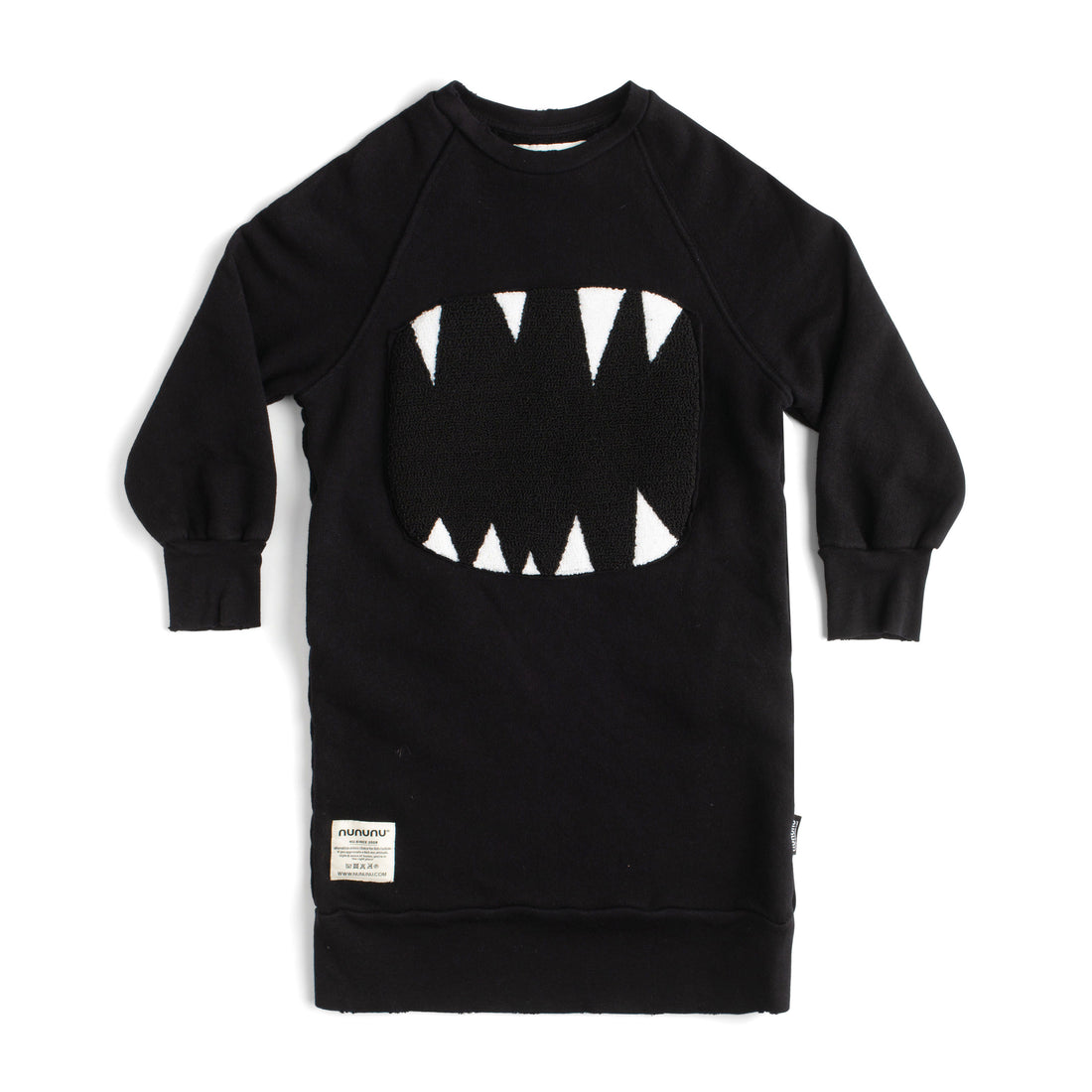 NUNUNU Black Fuzzy Roar A Dress